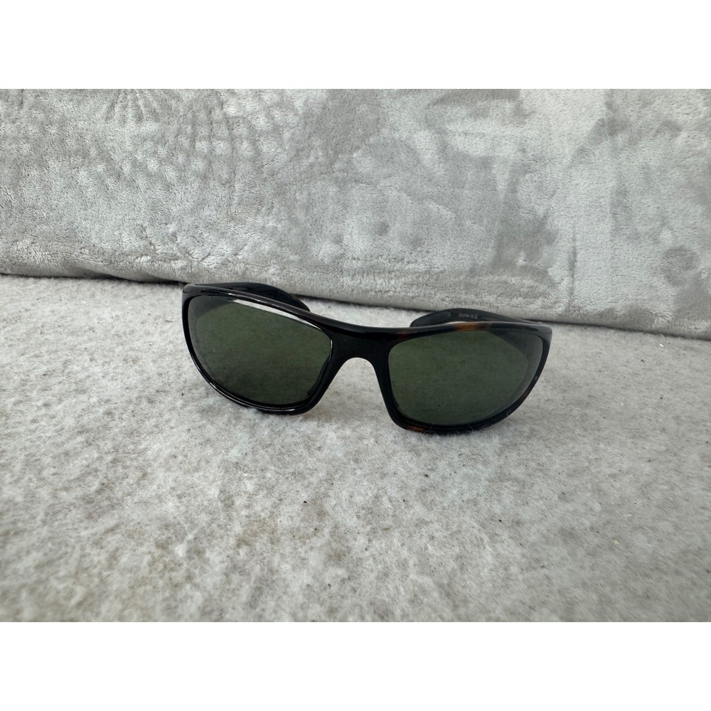Bolle Anaconda 10335 Polarized Sunglasses Tortoise Shell Green Lens Wrap Mens